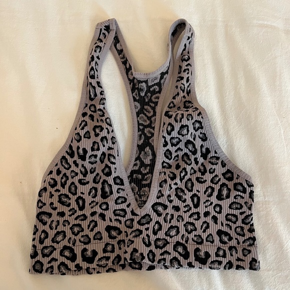 Free People Rockie Bralette Women's Size XS/S Cheetah - Picture 3 of 5